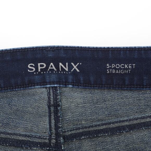 SPANX by Sara Blakely Woman's 5-Pocket High-Rise Skinny Jeans Dark Indigo Sz 29 - Picture 6 of 10